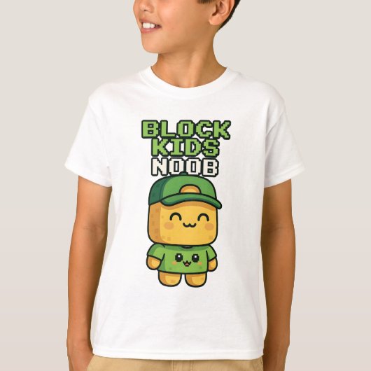BLOCK KIDS NOOB T-SHIRT (Voorkant)