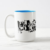 Block Party Concert Tweekleurige Koffiemok (Links)