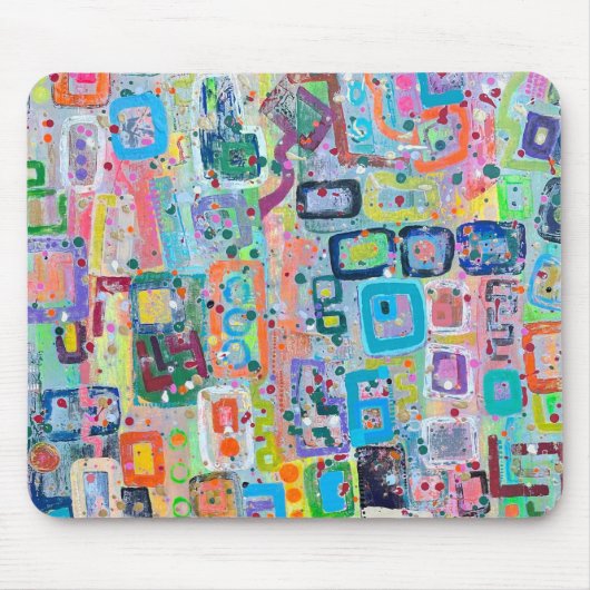 Block Party Mousepad Muismat (Voorkant)