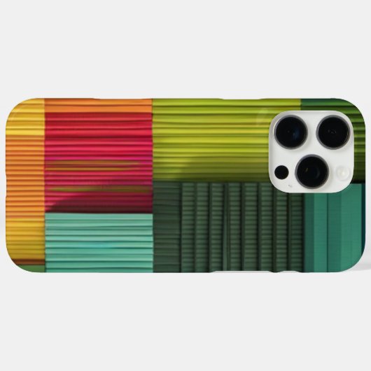 Block Pattern iPhone Case (Achterkant (horizontaal))
