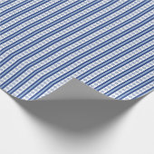 Block Print Palmetto Stripes Wrapping Paper Cadeaupapier (Hoek)