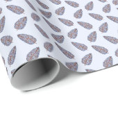 Block Print Topiary Tree Cadeaupapier (Rol Hoek)