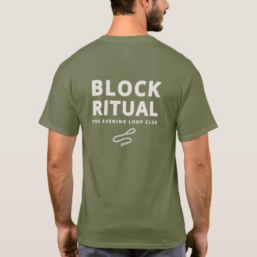Block Ritual Evening Loop Dog Owner Club T-Shirt (Achterkant)