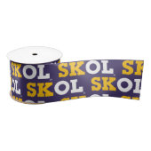Block Script "SKOL" — Ribbon Satijnen Lint (Spoel)