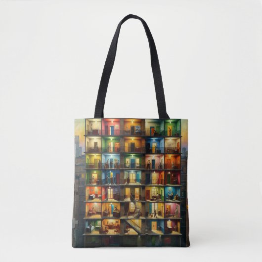 Block Tote Bag (Voorkant)