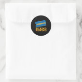 Blockbuster Be Kind Terugspoelen Ronde Sticker (Tas)