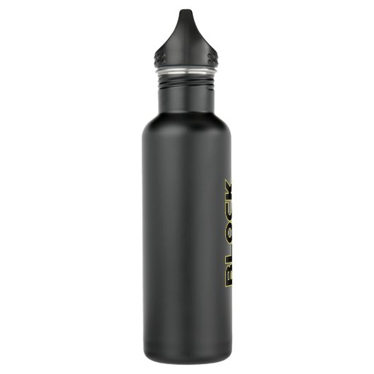 BLOCKBUSTER Matte Black Water Flacon Waterfles (Links)