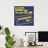 Blockbuster Video Merchandise Poster (Thuiskantoor)
