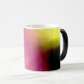 Blockchain: Abstract Roze, Geel, Zwart & Wit Magische Mok (Voorkant rechts)