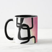 Blockchain: Abstract Roze, Geel, Zwart & Wit Mok (Links)