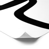 Blockchain: Abstract Roze, Geel, Zwart & Wit Poster (Hoek)