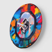 blockchain bitcoin wallet wandklok (Hoek)