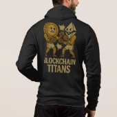 Blockchain Titans™ Bitcoin vs Ethereum Crypto Flex Hoodie (Achterkant)