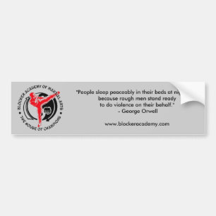 Blocker Academy of Martial Arts Bumpersticker