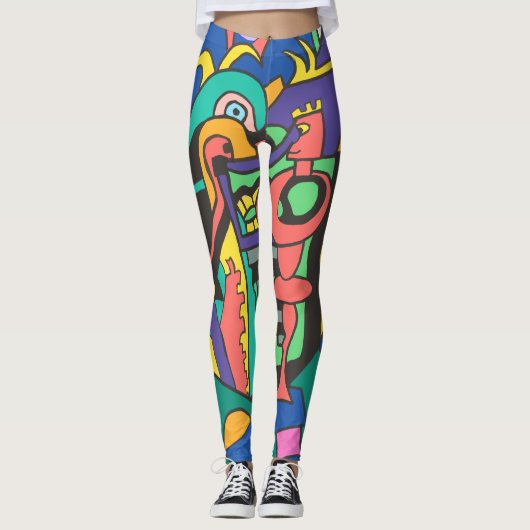 Blockfeest Leggings (Voorkant)