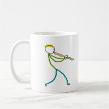 Blockfluitspelende Stickman