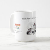 Blockhouse Point Light - Prince Edward Island Koffiemok (Voorkant links)