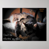 Blockin mijn shine - Grumpy Angel Poster (Voorkant)