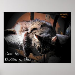 Blockin mijn shine - Grumpy Angel Poster