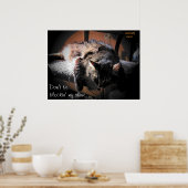 Blockin mijn shine - Grumpy Angel Poster (Keuken)