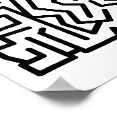 blockity-doolhof poster (Hoek)