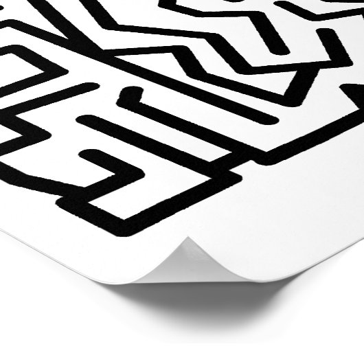 blockity-doolhof poster (Hoek)