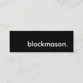 blockmason. mini visitekaartje (Voorkant)