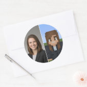 BlockPix Minecraft Character Sticker (Envelop)