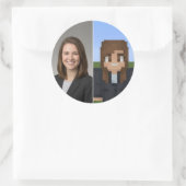 BlockPix Minecraft Character Sticker (Tas)