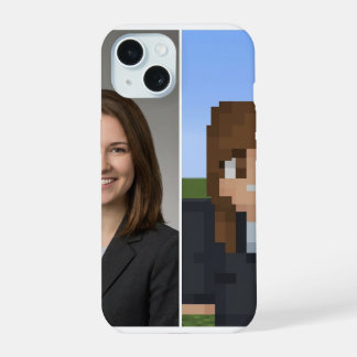BlockPix Minecraft Karakter Hoesje iPhone 15 Case