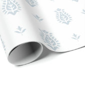 Blockprint geïnspireerd blauw cadeaupapier (Rol Hoek)