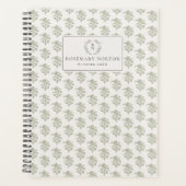 Blockprint geïnspireerd lichtgroen planner (Voorkant)