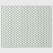 Blockprint kerst palmetto inpakpapier (Vlak)