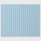Blockprint Palmettopalmboom Cadeaupapier (Vlak)
