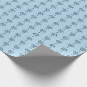 Blockprint Palmettopalmboom Cadeaupapier (Hoek)