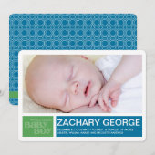 Blocks Jongen Aankondiging (Voorkant / Achterkant)