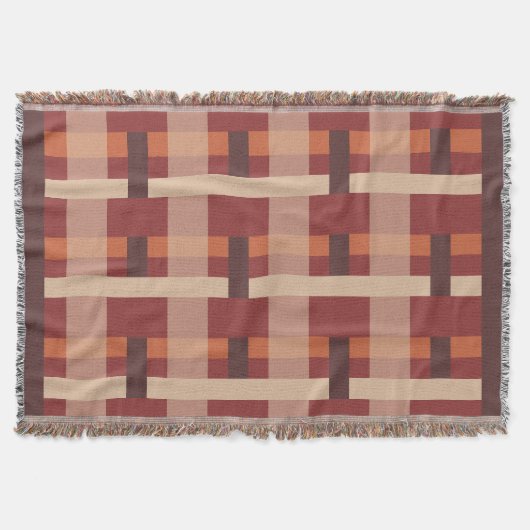Blocks orange, Brown Deken (Voorkant)