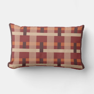 Blocks orange, Brown Kussen