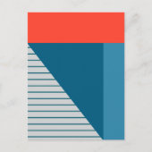 Blocks & Stripes Abstract Design Briefkaart (Voorkant)