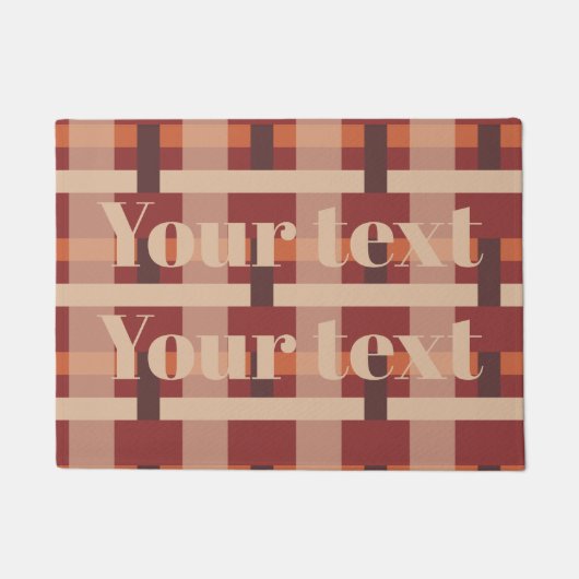 Blocks vintage design deurmat (Voorkant)