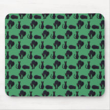 Blocky Black Cats Halloween Pixel Art Patroon