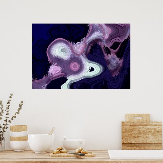 Blocky Blob Poster (Keuken)