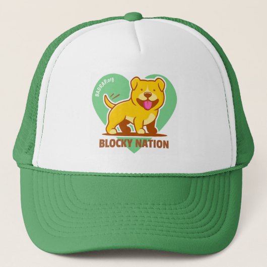 Blocky Nation Trucker Hat Pet (Voorkant)
