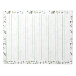 Blocnote met 40 pagina's met Eucalyptus-Waterverf