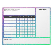 Blocnote met grote wekelijkse Habit (Voorkant)