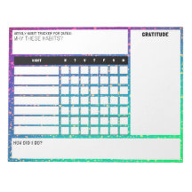 Blocnote met grote wekelijkse Habit