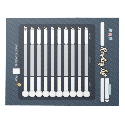 Blocnote met KINDER LEZINGSLIJST (Voorkant)