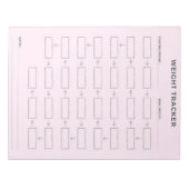 Blocnote met persoonlijke gewichtscontrole (Voorkant)