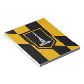 Blocnote met vlag van Baltimore City, VS (Schuin)