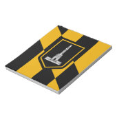 Blocnote met vlag van Baltimore City, VS (Linkerzijde)